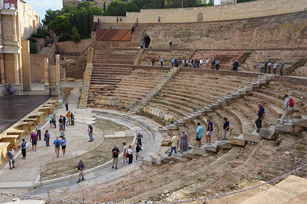 Roman amphitheater ruins